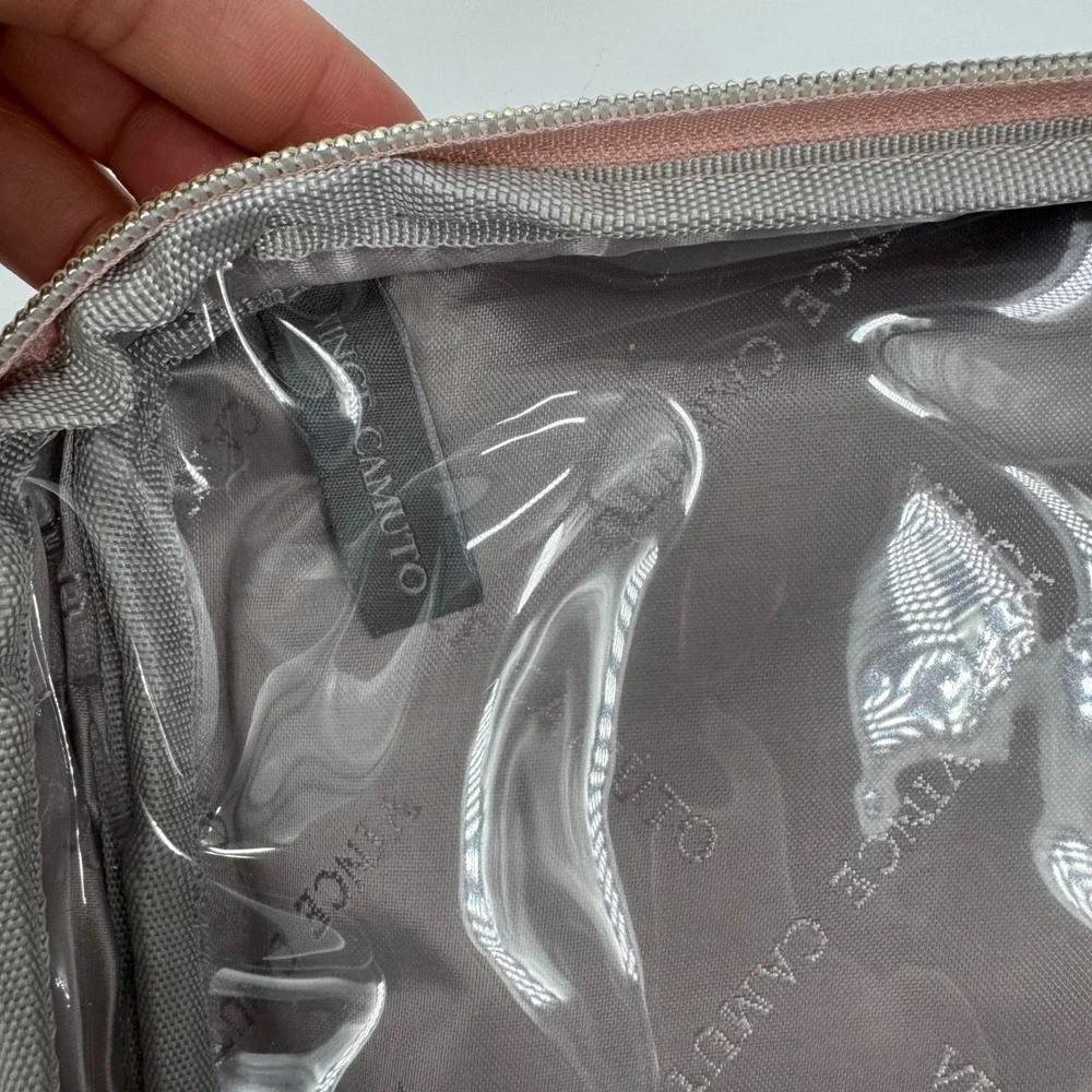 Vince Camuto Pink Cosmetic Hanging Toiletry Bag Travel Organizer Case
